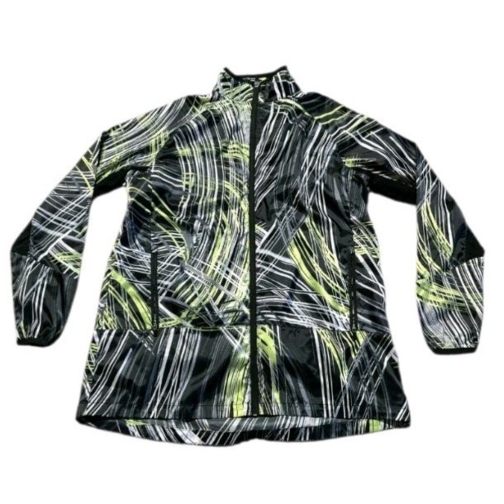 NWT LulaRoe Rise Determined Women's Lightweight Jacket- Black, White, Green 3XL